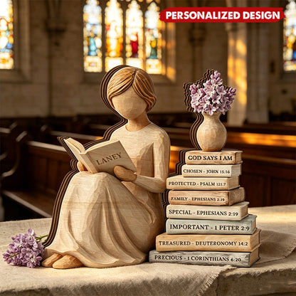 Personalized Scripture Wooden Plaque personalization view for Mom
