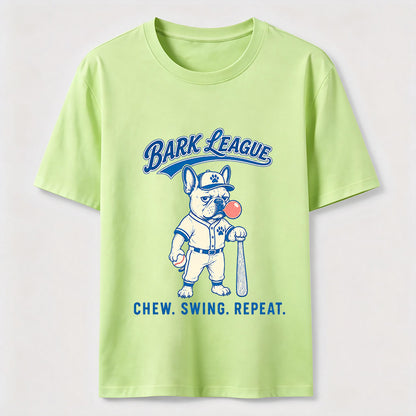 Bark League Baseball Dog Tee