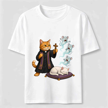 Mouse Exorcist Cat T-Shirt