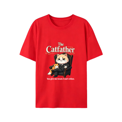 The Catfather Funny Cat Dad T-Shirt - Great Gift for Cat Lovers