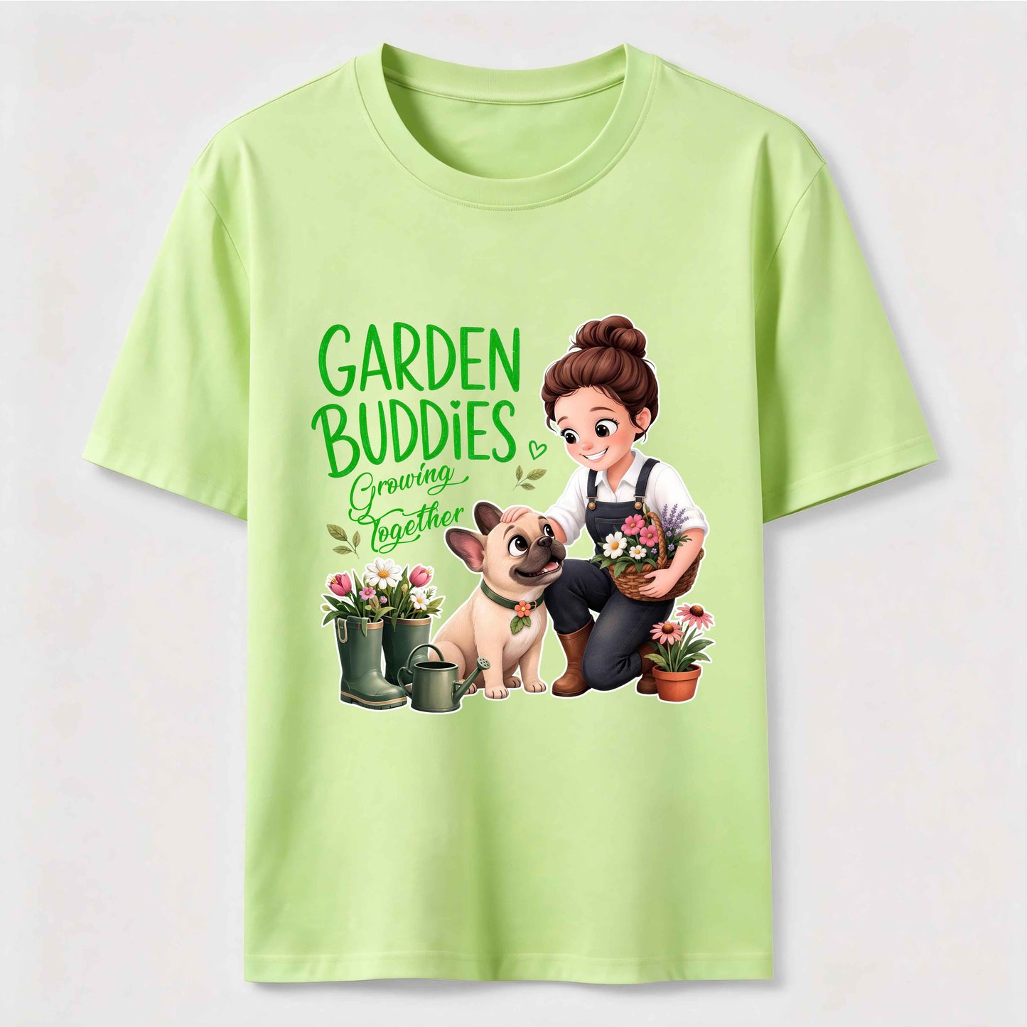 Garden Buddies French Bulldog T-Shirt