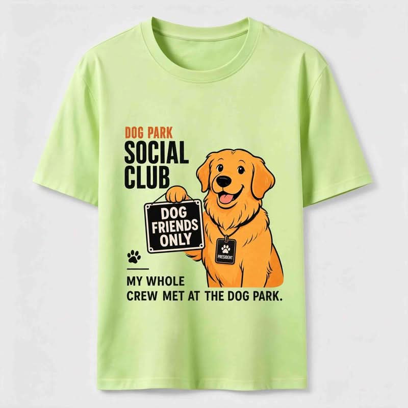 Dog Park Social Club Golden Retriever T-Shirt