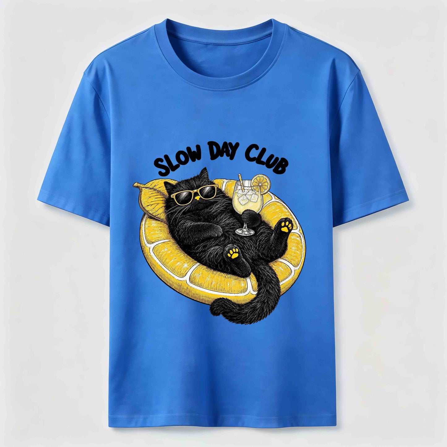 Slow Day Club Black Cat Tee