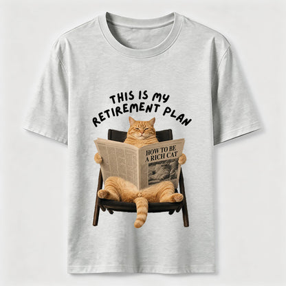 This Is My Retirement Plan Funny Cat T-Shirt