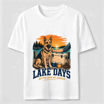 Lake Days German Shepherd Sidekick T-Shirt
