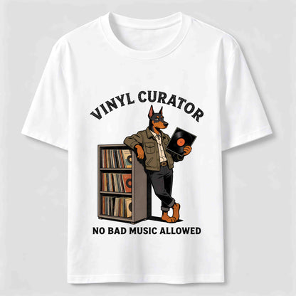 Classic Vinyl Dog Shirt Music & Pet Lover T-shirts