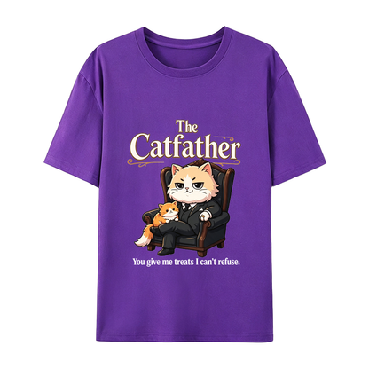 The Catfather Funny Cat Dad T-Shirt - Great Gift for Cat Lovers