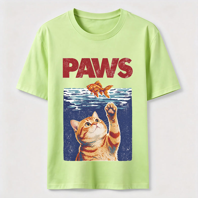 Cat And Fish Paw Reach Tee