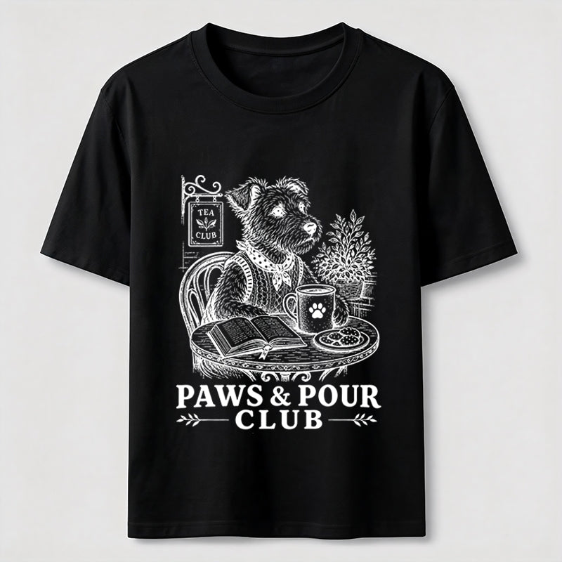 Paws And Pour Tea Dog Tee
