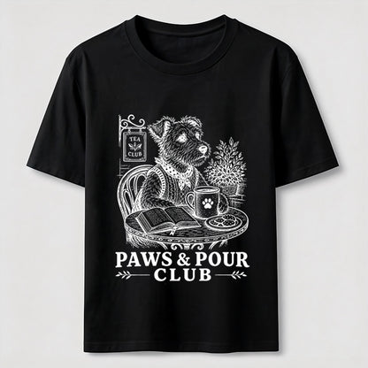 Paws And Pour Tea Dog Tee