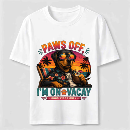 Paws Off I'm On Vacay Dog Tee