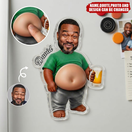 Taste Testing Is a Dad’s Duty - Personalized Acrylic Fridge Magnet, Father’s Day Gift for Dad, Husband, Grandpa