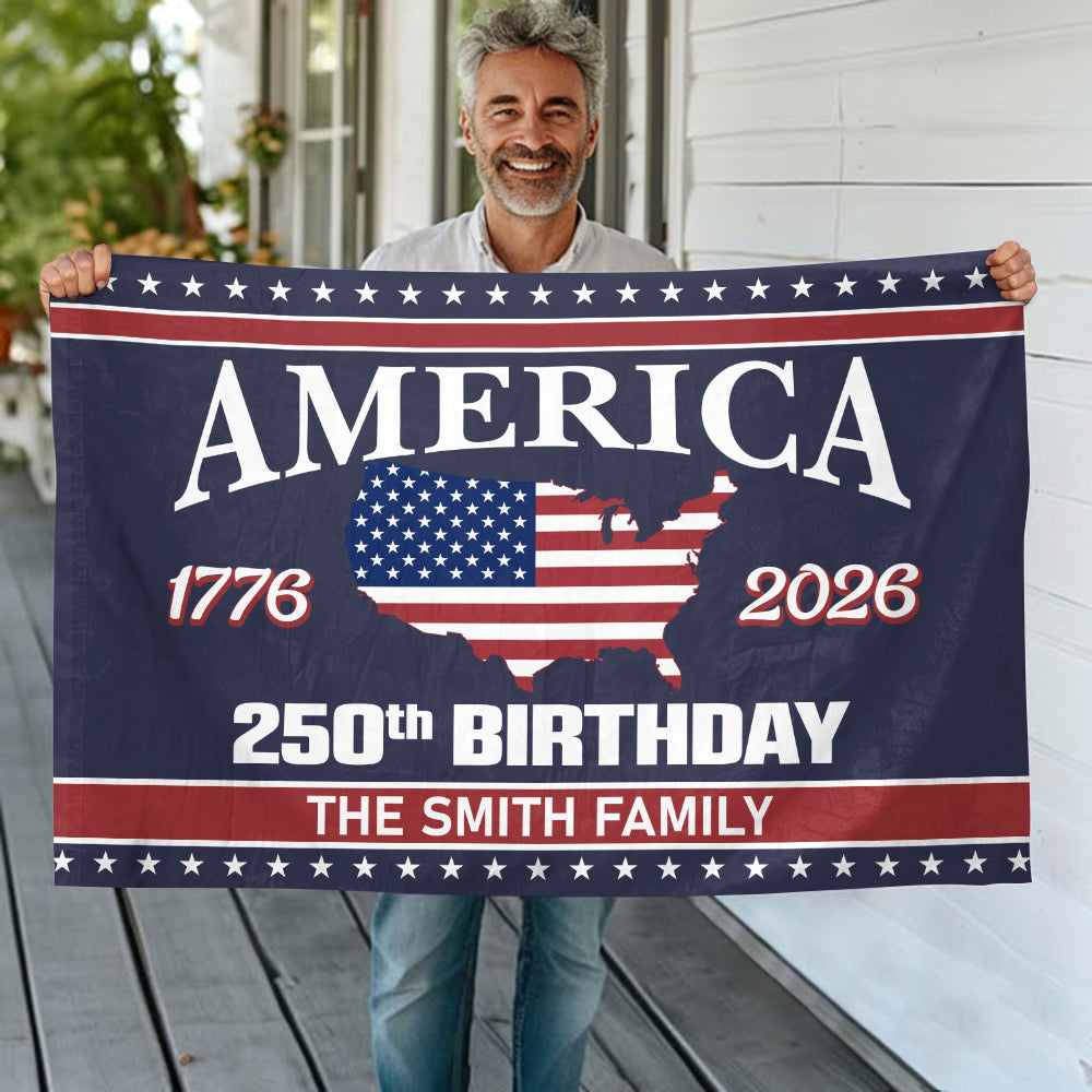 250 Years Of America Birthday 1776-2026 Double-Sided Flag HO82 894600