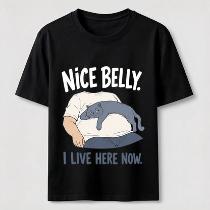 Belly Tenant Cat T-Shirt