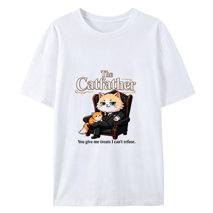 The Catfather Funny Cat Dad T-Shirt - Great Gift for Cat Lovers