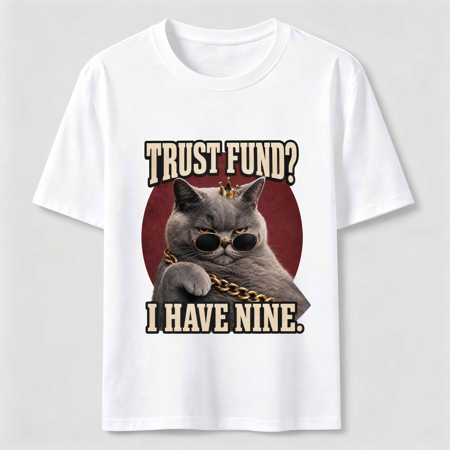 Trust Fund Nine Lives Cat Tee