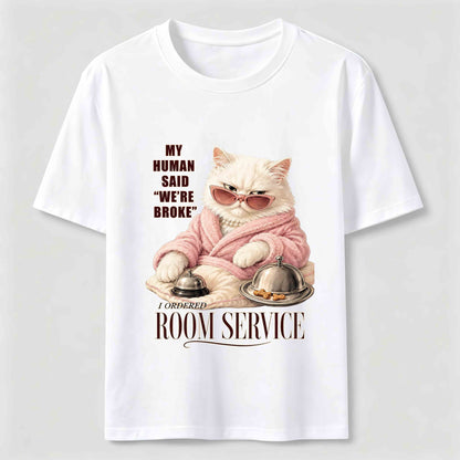Room Service Luxury Cat T-Shirt