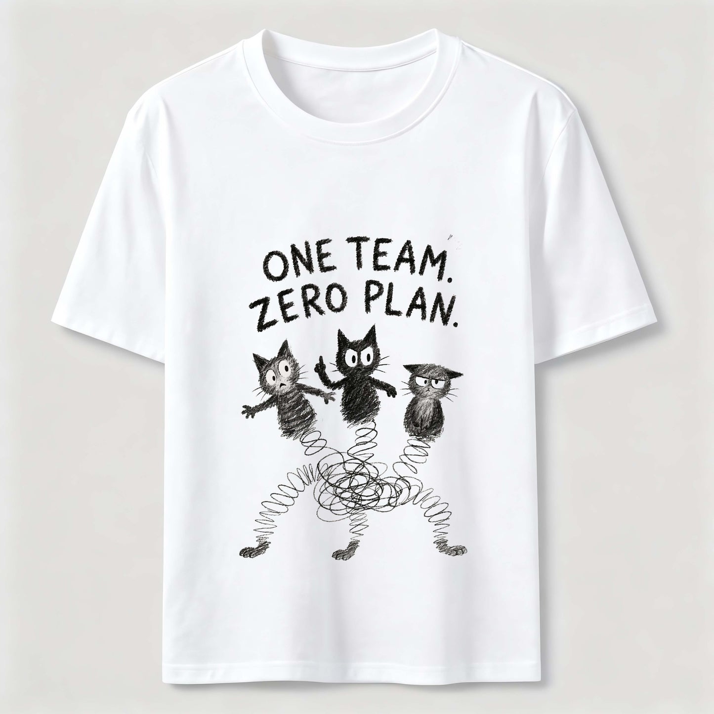 One Team Zero Plan Cat Tee