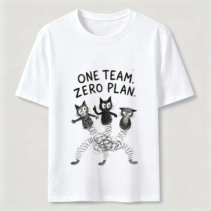 One Team Zero Plan Cat Tee