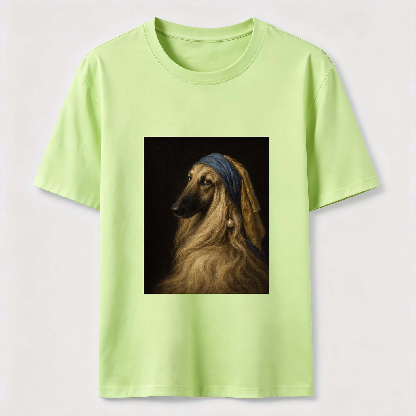 Pearl Earring Afghan Hound Tee