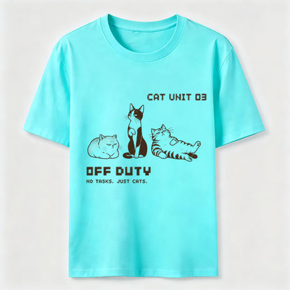Off Duty Cat Unit Tee