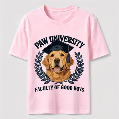 Paw University Golden Retriever T-Shirt