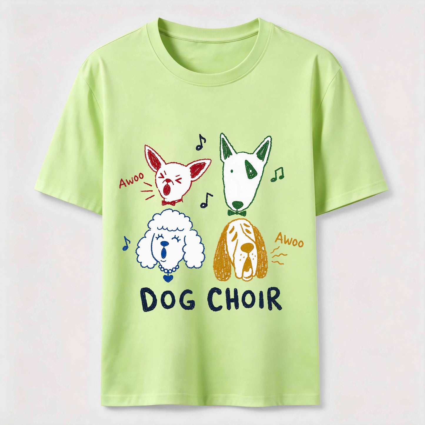 Dog Choir Funny Graphic Tee