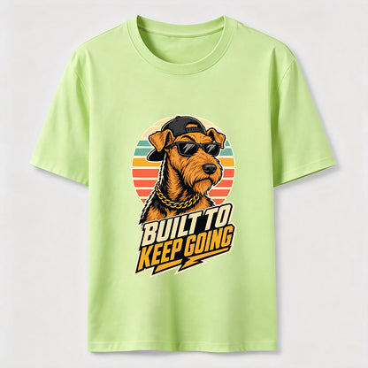 Built To Keep Going Cool Dog Streetwear Graphic Tee