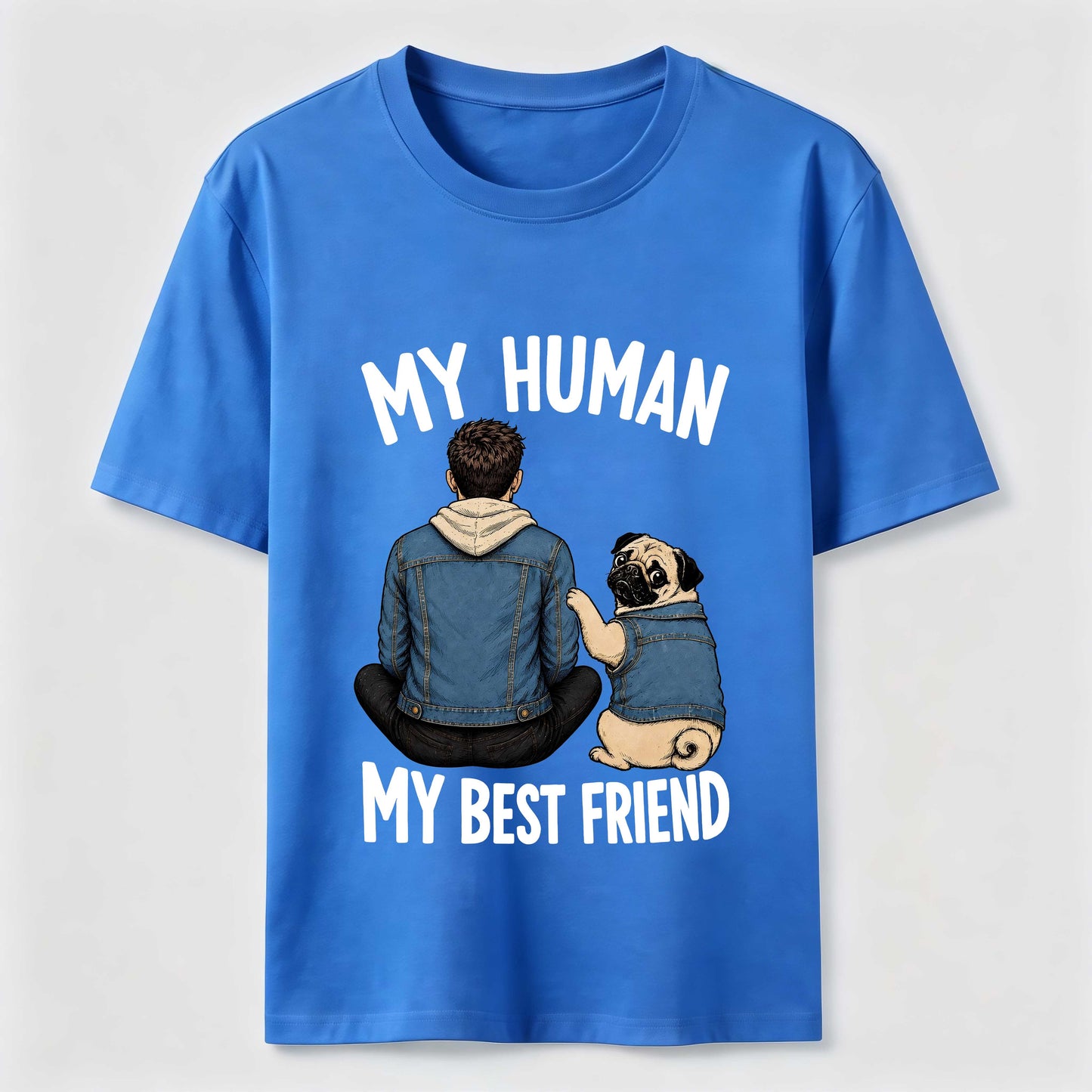 My Human My Best Friend Pug Mom T-Shirt
