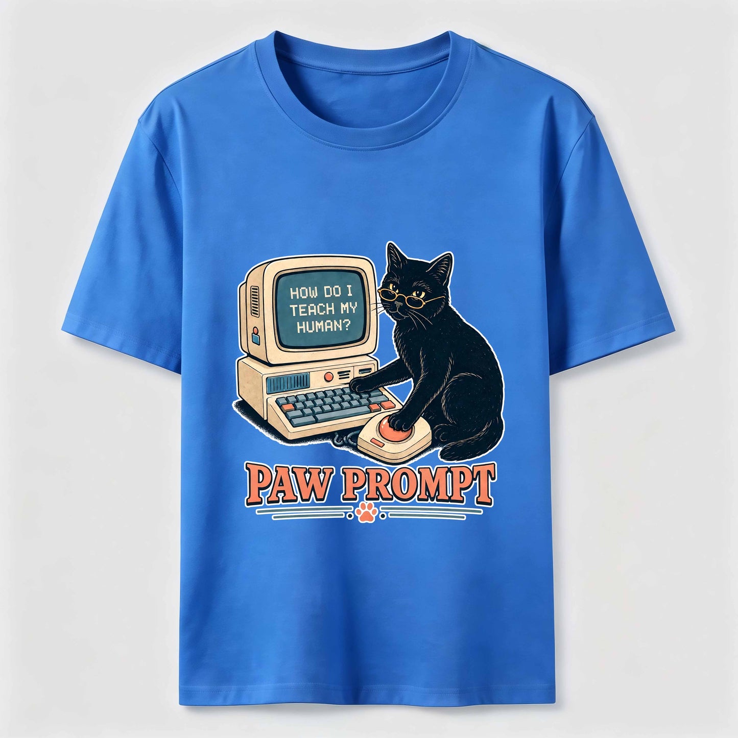 Paw Prompt Computer Cat Tee