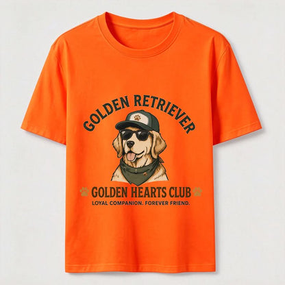 Golden Hearts Club Vintage Golden Retriever Graphic Tee