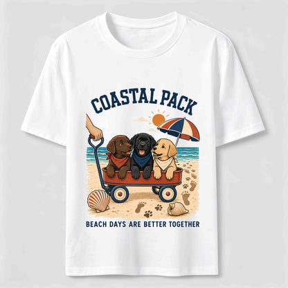 Coastal Pack Labrador Beach Day T-Shirt