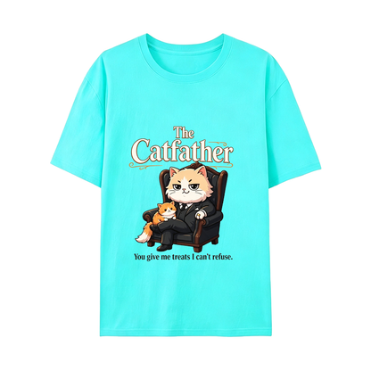 The Catfather Funny Cat Dad T-Shirt - Great Gift for Cat Lovers