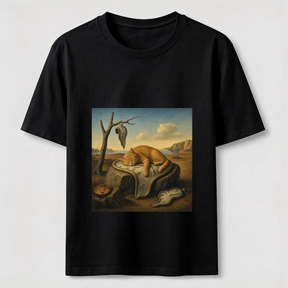 Melting Clock Cat Nap Tee