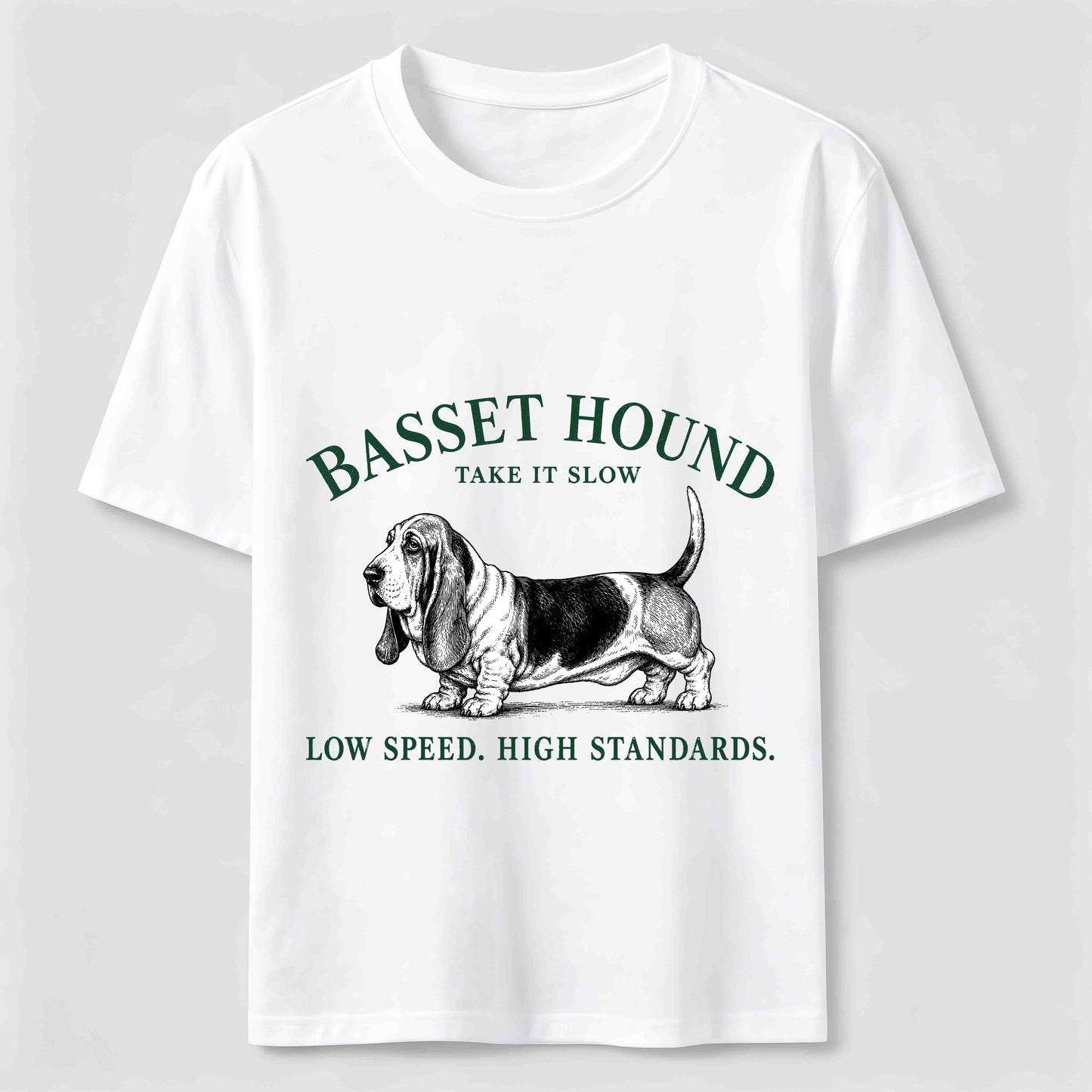 Take It Slow Basset Hound Tee