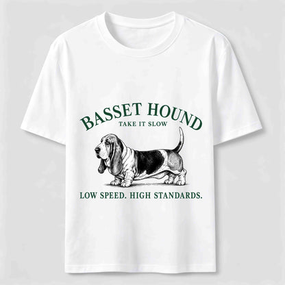Take It Slow Basset Hound Tee