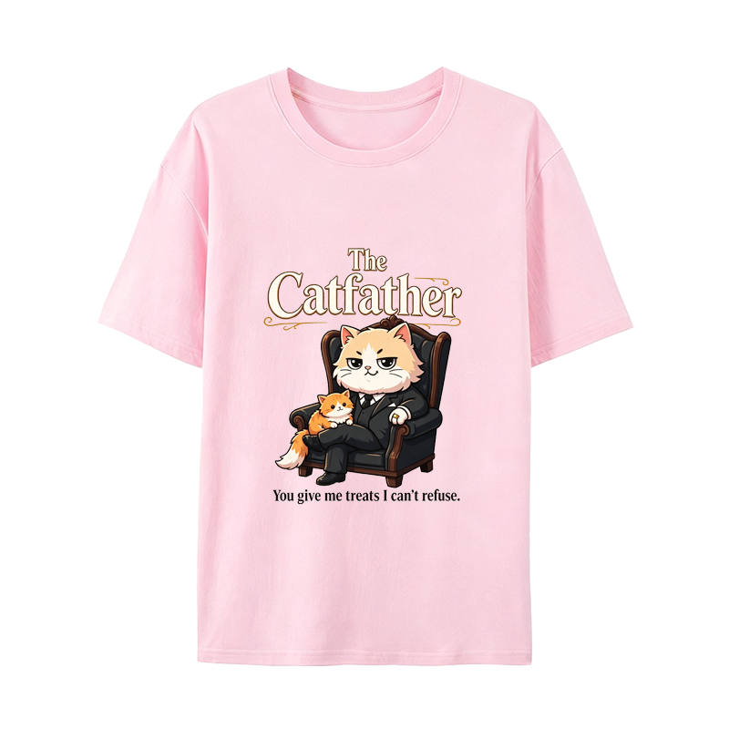 The Catfather Funny Cat Dad T-Shirt - Great Gift for Cat Lovers