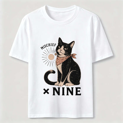 Mischief Times Nine Cat Tee