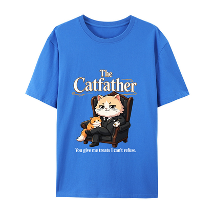 The Catfather Funny Cat Dad T-Shirt - Great Gift for Cat Lovers