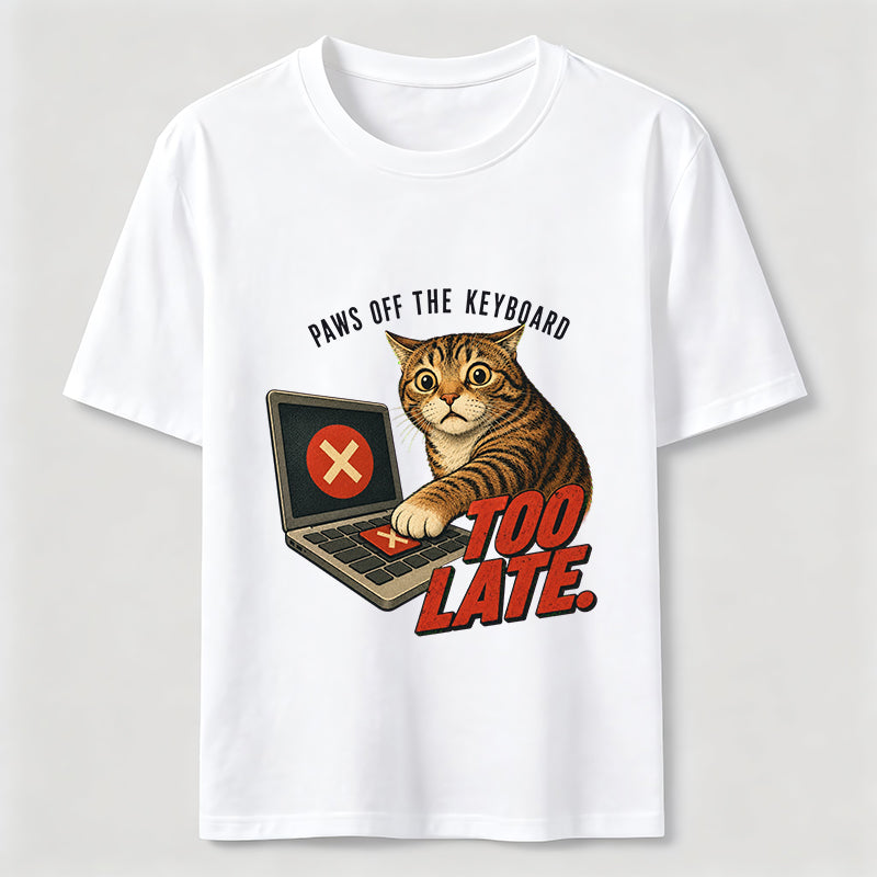 Paws Off The Keyboard Cat T-Shirt