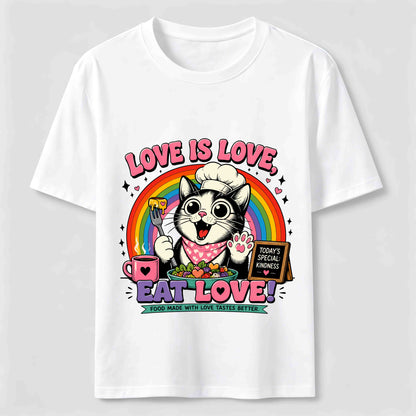 Eat Love Chef Cat Tee