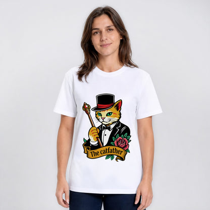 The Catfather Vintage Gentleman Cat T-Shirt