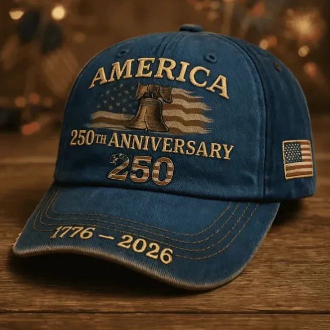 Bald 250th Anniversary 1776 2026 USA Embroidered Cap LM32 669027