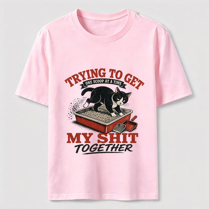 Trying To Get My Shit Together Cat Tee