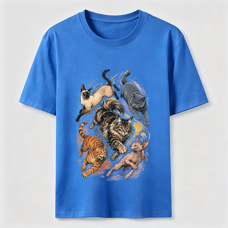 Cat Chase Squad Graphic Tee
