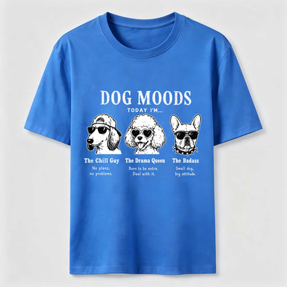 Dog Moods Funny Graphic Tee