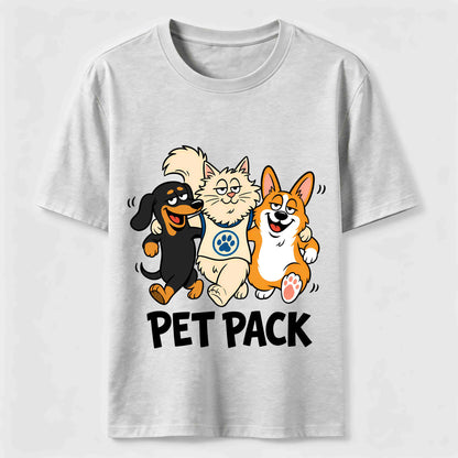 Pet Pack Dog And Cat Tee