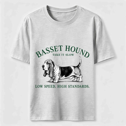 Take It Slow Basset Hound Tee