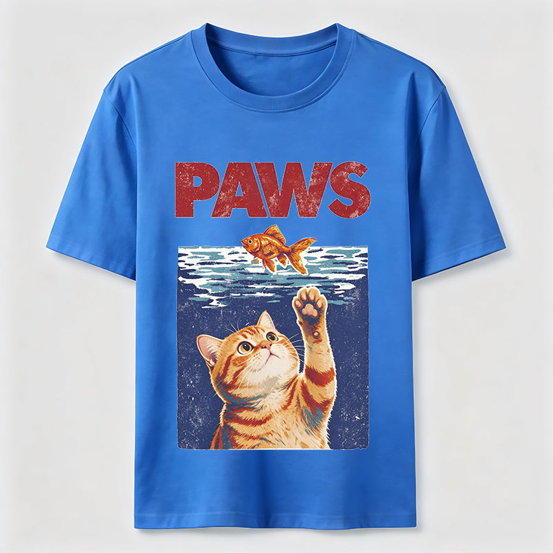 Cat And Fish Paw Reach Tee