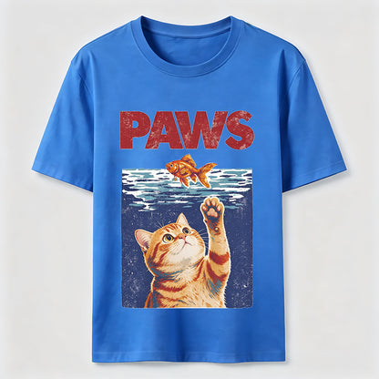 Cat And Fish Paw Reach Tee